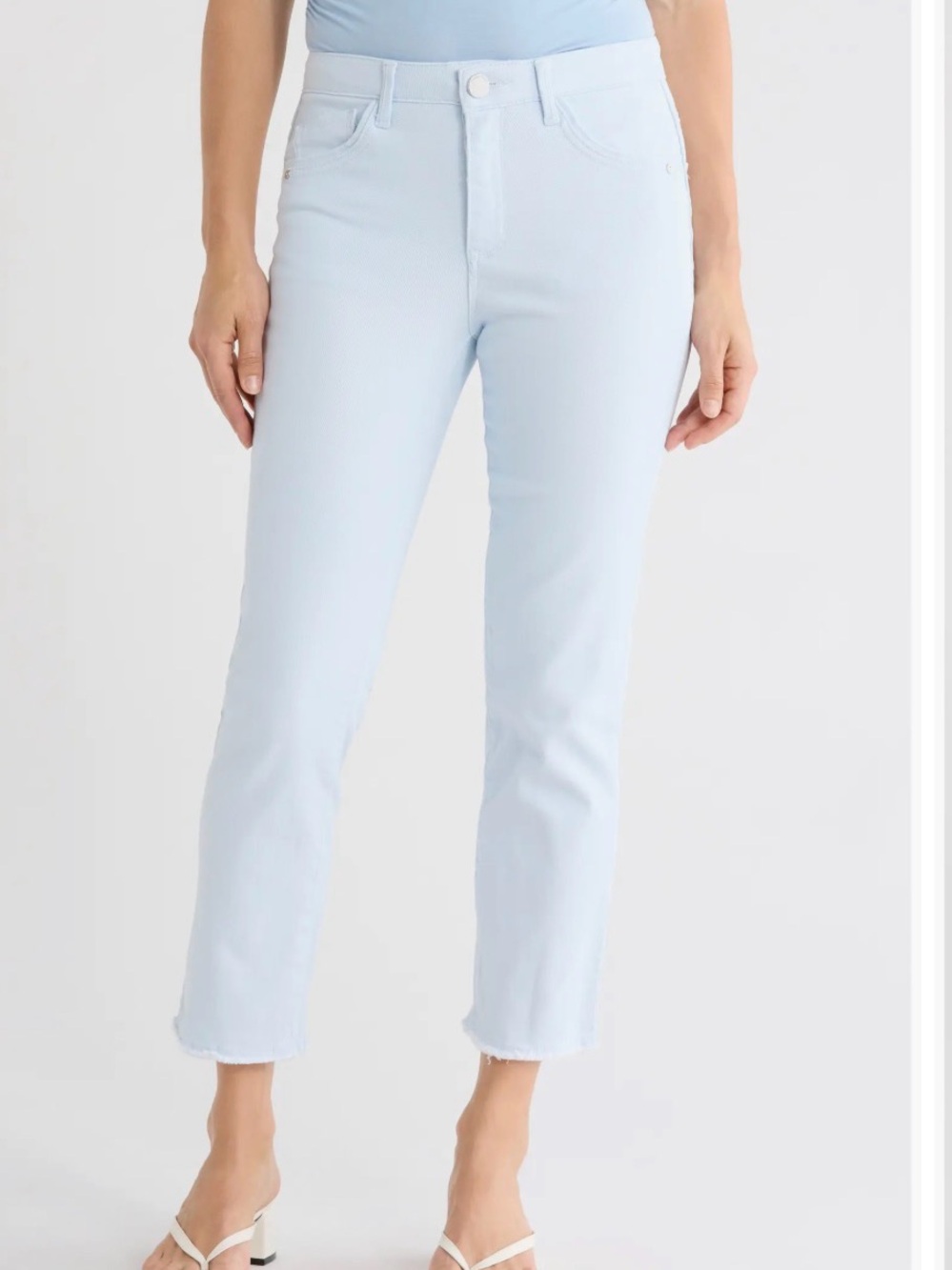 Democracy ab solution straight leg slim icy blue size 6